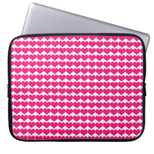Pink Niedlich Hearts Muster Laptop-Sieb Laptopschutzhülle