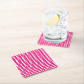 Pink Niedlich Hearts Muster Papier Untersetzer (Vor Ort)