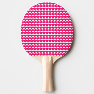 Pink Niedlich Hearts Muster Ping Pong Paddel Tischtennis Schläger