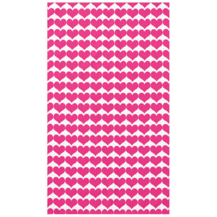 Pink Niedlich Hearts Muster Tableclout Tischdecke