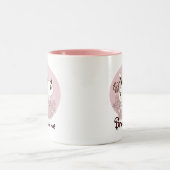Pink Niedlich Kitten Bunny Animal Friends Girls Ki Zweifarbige Tasse (Mittel)