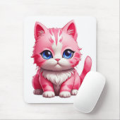 Pink Niedlich Kitty Cat Mousepad (Mit Mouse)