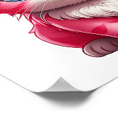 Pink Niedlich Kitty Cat Poster (Ecke)