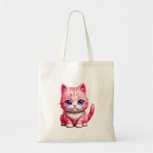 Pink Niedlich Kitty Cat Tragetasche (Vorne)