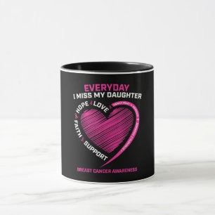 Pink Niedlich Love Memory Daughter Brustkrebs Awa Tasse