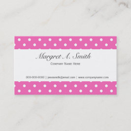 Pink, niedlich, mädchenhaft, Mode und trendige Pol Visitenkarte