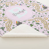 Pink Niedlich n' Curvy Kleeblatts Baby Name St Pat Sherpadecke (3/4)