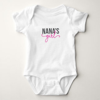 Pink Niedlich Nana's Girl Baby Strampler