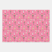 Pink Niedlich Nutcracker Zuckerhut Wasserfarbe Geschenkpapier Set (Vorderseite 2)