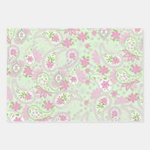 Pink Niedlich Paisley Druckmuster Geschenkpapier Set (Vorderseite)