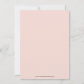 Pink Niedlich Playful Bloral Arch Baby Dusche Einladung (Rückseite)