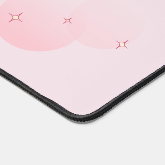 Pink Niedliche Ästhetik Schreibtischunterlage (Ecke)