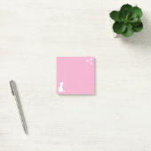Pink | Niedliche Cat Paws Custom Text Post-it Note Klebezettel (Büro)