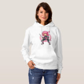 Pink Ninja Girl Hoodie (Vorne ganz)