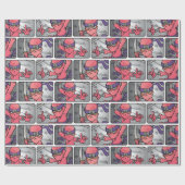 Pink Ninja individuell einstellbar Geschenkpapier (Flach)