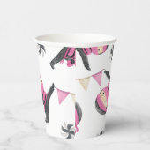 Pink Ninja Party Paper Cups Pappbecher (Rechts)