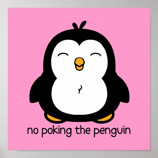 Pink No Pop The Pinguin Poster (Vorne)