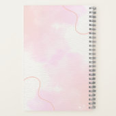 pink notebook, cute journal, kawaii stationery notizblock (Rückseite)