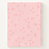 Pink Notebook with initials Notizblock (Rückseite)