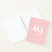 Pink Notebook with initials Notizblock (Innenseite)