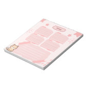 Pink Notepad  Notizblock (Rotiert)