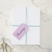Pink nr.1, Solid Pastellfarben, Rosa, Geschenk-Tag Geschenkanhänger (Mit Garn)