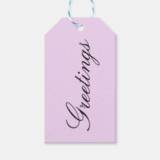 Pink nr.1, Solid Pastellfarben, Rosa, Geschenk-Tag Geschenkanhänger