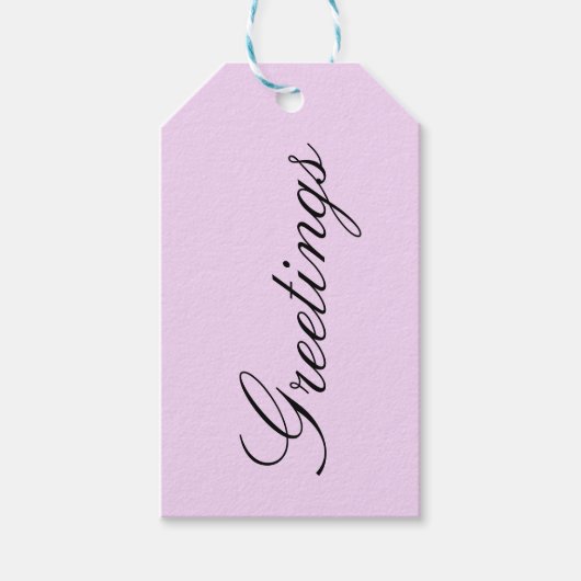Pink nr.1, Solid Pastellfarben, Rosa, Geschenk-Tag Geschenkanhänger (Vorderseite)