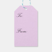 Pink nr.1, Solid Pastellfarben, Rosa, Geschenk-Tag Geschenkanhänger (Rückseite)
