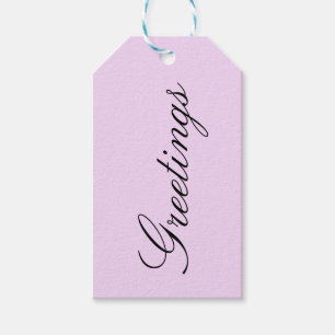 Pink Nr.1, Solides Pastellrosa, Geschenkanhänger