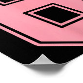 Pink Number 8 Jersey Player Uniform #8  Poster (Ecke)