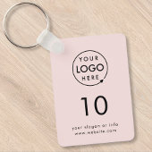 Pink Number | Logo Business Property Room Keychain Schlüsselanhänger