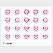 Pink Nurse RN Heart Sticker (Blatt)