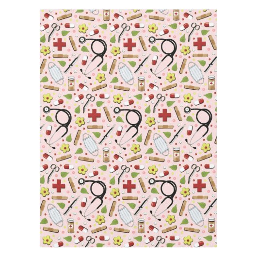 Pink Nurse Tischdecke (Vorderseite)