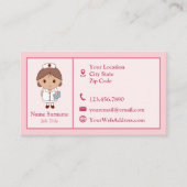 Pink Nurse Visitenkarte (Vorderseite)