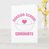 Pink Nursing School Graduate Gift Karte (Gelbe Blume)