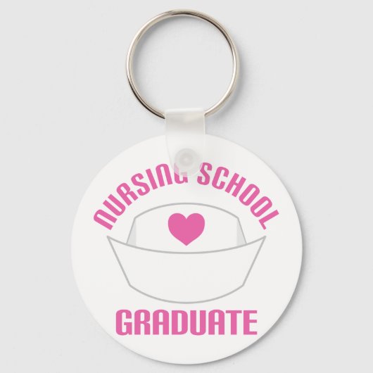 Pink Nursing School Graduate Gift Schlüsselanhänger (Vorderseite)