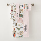 Pink Nutcracker Badehandtuch Set (Insitu)
