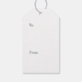 Pink Nutcracker Ballerina Geschenkanhänger (Rückseite)