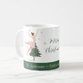 Pink Nutcracker Ballerina Kaffeetasse (Vorderseite Links)