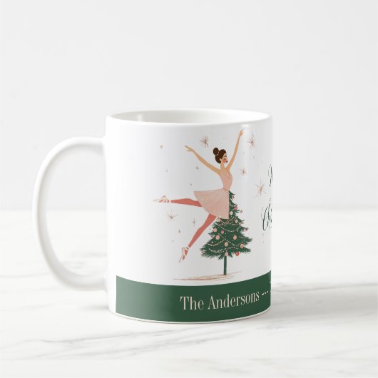 Pink Nutcracker Ballerina Kaffeetasse (Links)