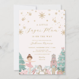 Pink Nutcracker Ballet Baby Shower Invitations Einladung