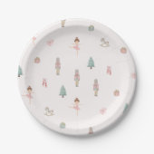 Pink Nutcracker Ballet Baby Shower Paper Plates Pappteller (Vorderseite)