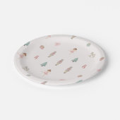 Pink Nutcracker Ballet Baby Shower Paper Plates Pappteller (Schrägansicht)