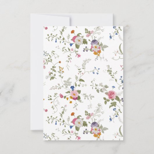 Pink Nutcracker Ballet Blumen Weihnachtskarte Dankeskarte (Rückseite)