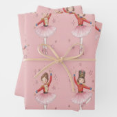 Pink Nutcracker Ballet Theme Girls Geschenkpapier Set (Beispiel)