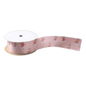 Pink Nutcracker Ballet Theme Girls Satinband (Spule)