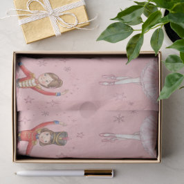 Pink Nutcracker Ballet Theme Girls Seidenpapier