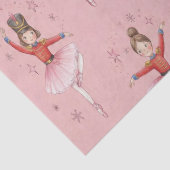 Pink Nutcracker Ballet Theme Girls Seidenpapier (Detail)