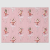 Pink Nutcracker Ballet Theme Girls Seidenpapier (Vorderseite)